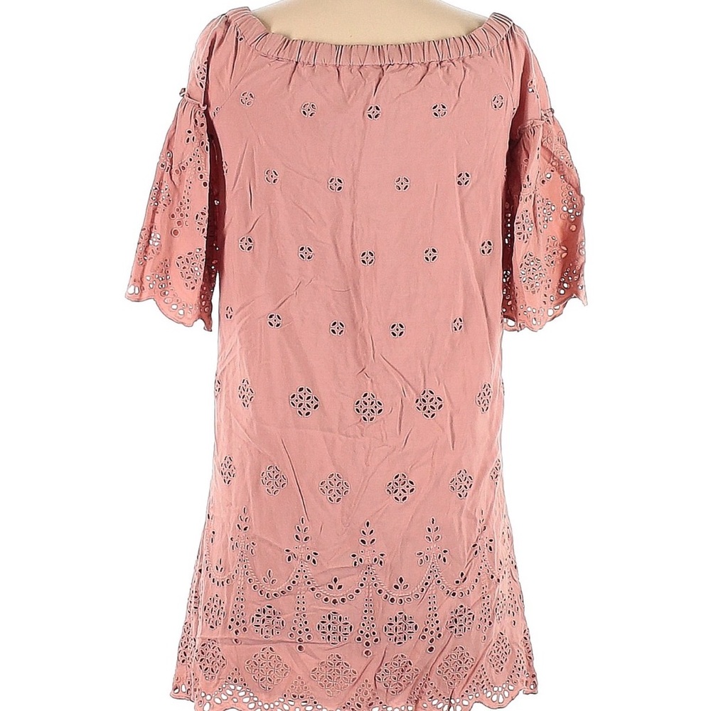 Madewell Blush Eyelet Mini Dress Size 0 View 3